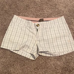 Element plaid shorts size 7